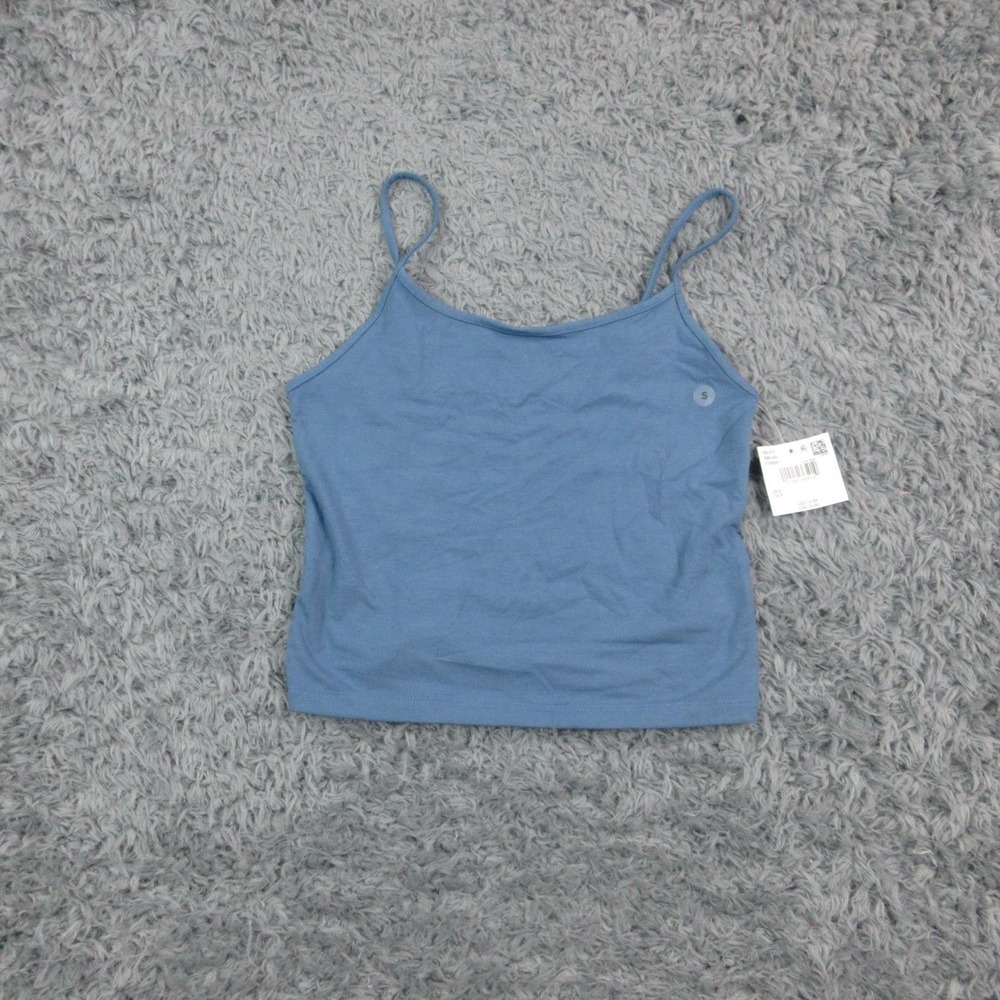 American Eagle Outfitters Tank Top Womens Small Blue Scoop Neck Stretch Cami NWT - Picture 1 of 12